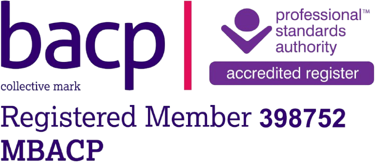 BACP registered therapist logo British Association for Counselling and Psychotherapy accredited member